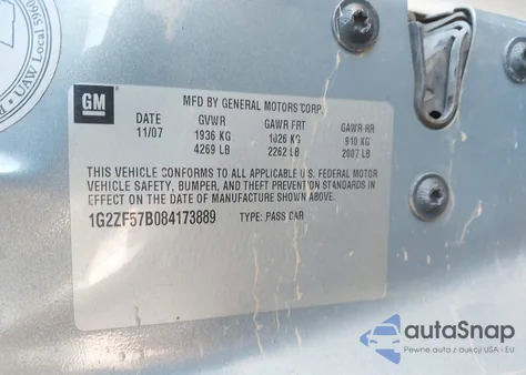 2008 Pontiac G6 Value Leader from USA, damaged, VIN 1G2ZF57B084173889